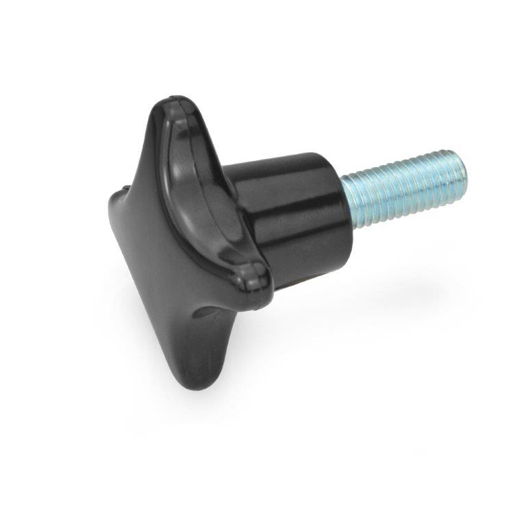 手旋鈕——塑料、鋼螺紋螺栓,GN6335.4係列,