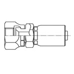 液壓套接通器-UnionSwage適配式單向母線程37度女性安全帶-SK類型